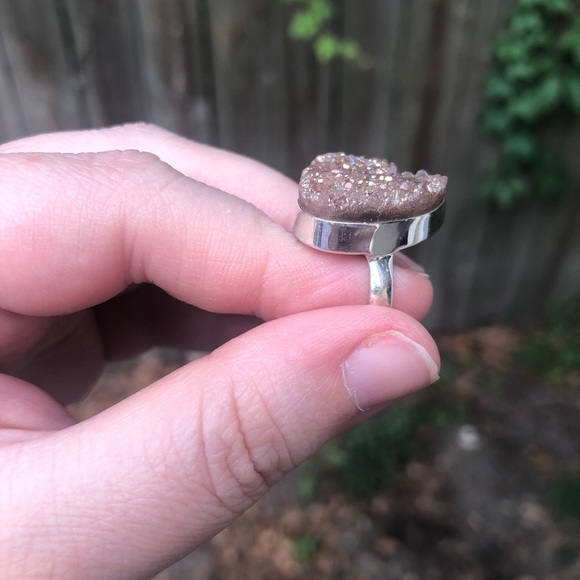 Copper Aura Druzy Ring - Picture 2 of 7